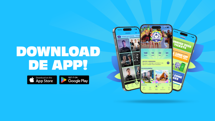 Ontdek nú de officiële Sunrise Festival app Ontdek nú de officiële Sunrise Festival app